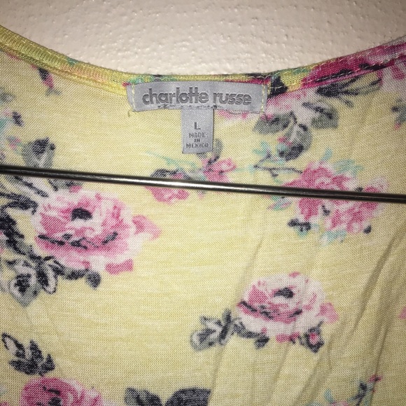 Charlotte Russe yellow multi flower crop - Picture 2 of 2